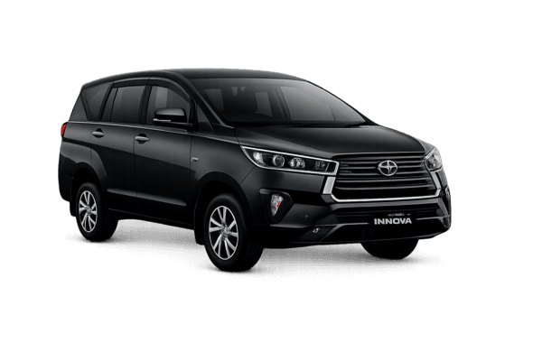Toyota Innova Reborn hitam untuk layanan sewa mobil Jakarta dengan driver profesional dari Batavia Rent car