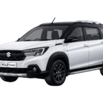 Suzuki XL7 putih dari Batavia Rent car untuk layanan sewa mobil dengan supir di Jakarta